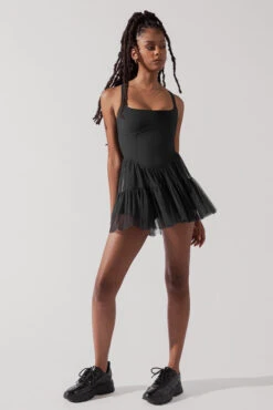 Corset Pirouette Dress - Black -Quality Sport Wear CorsetPirouetteDress Black F1000 0033 Edit