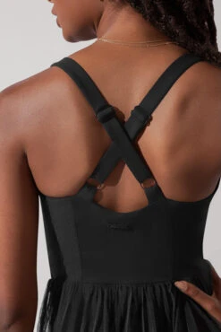 Corset Pirouette Dress - Black -Quality Sport Wear CorsetPirouetteDress Black F1000 0128 Edit