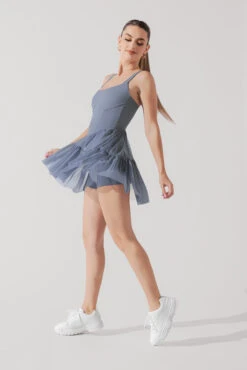 Corset Pirouette Dress - Blue Mist -Quality Sport Wear CorsetPirouetteDress BlueMist F1000 0146 Edit