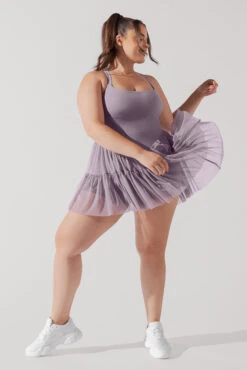 Corset Pirouette Dress - Dusty Mauve -Quality Sport Wear CorsetPirouetteDress DustyMauve F1000 00071 Edit