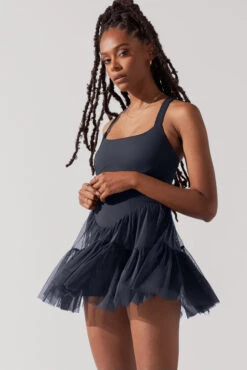 Corset Pirouette Dress - Smoky Navy -Quality Sport Wear CorsetPirouetteDress SmokyNavy F1000 0100 Edit