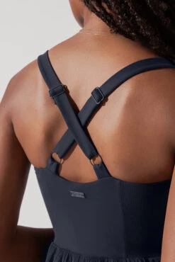 Corset Pirouette Dress - Smoky Navy -Quality Sport Wear CorsetPirouetteDress SmokyNavy F1000 0115 Edit