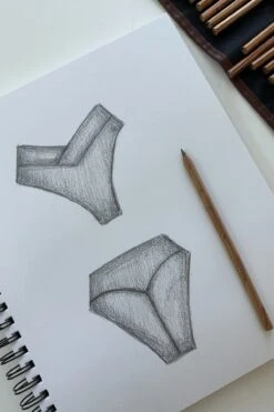 Crisscross Hourglass® Cheeky Bikini Bottoms - Blue Palm -Quality Sport Wear Crisscrosshourglassbikinibottomsketchpopflex 1