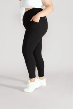 Supersculpt™ Leggings With Pockets - Black -Quality Sport Wear DSC08260 Edit