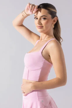 Daphne Corset Crop Top - Bubblegum -Quality Sport Wear Daphne Corset Crop Top Bubblegum 1047 1854 Editcopy