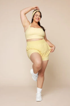 Daphne Corset Crop Top - Buttercream -Quality Sport Wear DaphneCorsetCropTop FrenchButtercream 1047 02240 Edit