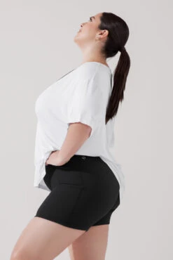 Daring Deep V Tee - White -Quality Sport Wear DaringDeepVTee White B1025 1886 Edit