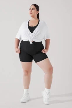 Daring Deep V Tee - White -Quality Sport Wear DaringDeepVTee White B1025 1908 Edit