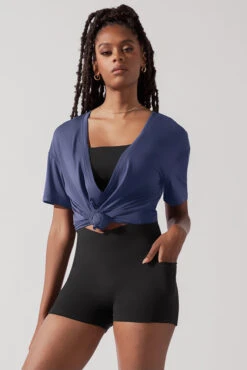 Daring Deep V Tee - Dark Navy -Quality Sport Wear DarlingDeepVTee Navy B1025 0144 Edit 00b6b061 262e 4f73 a0d4 4067cbc0ee21