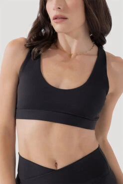 Deep Darling Bra (Ribbed) - Dark Charcoal -Quality Sport Wear Deep Darling Bra 1028 CCHG Midi Shorts Dark Charcoal Ribbed 4015 0545
