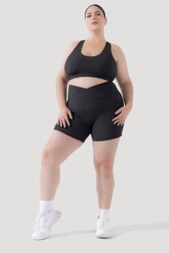 Deep Darling Bra (Ribbed) - Dark Charcoal -Quality Sport Wear Deep Darling Bra 1028 CCHG Midi Shorts Dark Charcoal Ribbed 4015 1918