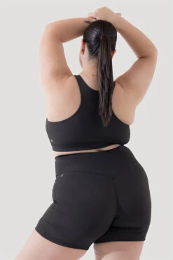 Deep Darling Bra (Ribbed) - Dark Charcoal -Quality Sport Wear Deep Darling Bra 1028 CCHG Midi Shorts Dark Charcoal Ribbed 4015 1959