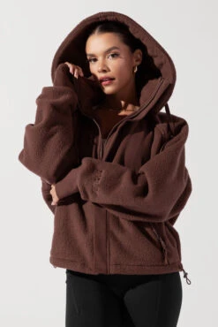 Find Your Inner Fleece Jacket - Chocolate -Quality Sport Wear FindYourInnerFleeceJacket Chocolate 2960 Edit