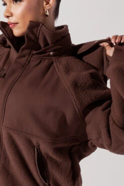Find Your Inner Fleece Jacket - Chocolate -Quality Sport Wear FindYourInnerFleeceJacket Chocolate 2986 Edit