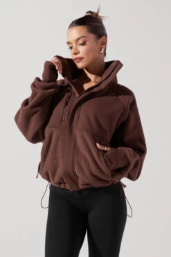 Find Your Inner Fleece Jacket - Chocolate -Quality Sport Wear FindYourInnerFleeceJacket Chocolate 3000 Edit