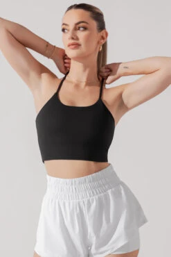 Flexy Crop Top - Black -Quality Sport Wear FlexyCrop Black A1010 0673 Edit