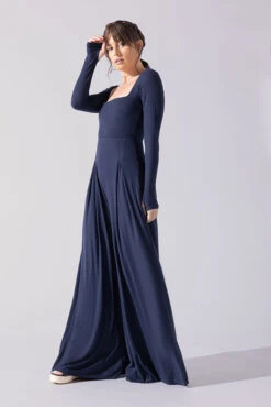 Go With The Flow Long Sleeve Jumpsuit - Cosmic Navy 8 Go With The Flow Long Sleeve Jumpsuit - Cosmic Navy -Quality Sport Wear Go With The Flow Long Sleeve Jumpsuit Cosmic Navy G1017 0013copy