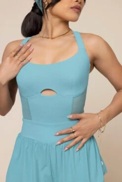 Supershort™ Runsie - Oasis 9 Supershort™ Runsie - Oasis -Quality Sport Wear Headband L1009 RuffleShort Oasis 4017 02056