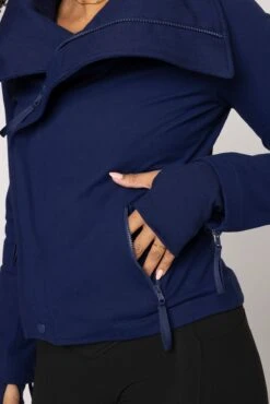 Heart Racer Moto Jacket - True Blue -Quality Sport Wear HeartRacerJacket TrueBlue E1002 03023