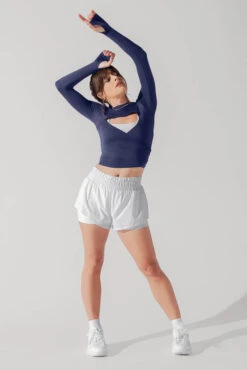 High Waisted Supershort™ - White -Quality Sport Wear HighWaistedSupershort White4012 0004 Edit 1