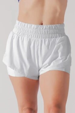 High Waisted Supershort™ - White -Quality Sport Wear HighWaistedSupershort White4012 0068 Edit 1