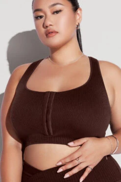 Hook It Up Seamless Bra - French Roast -Quality Sport Wear HookItUpCropTop CCHGLeggings FrenchRoast 2010 Edit