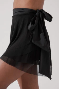 Juliet Wrap Skort - Black -Quality Sport Wear JulietBalletSkort Black H1009 3429 Edit