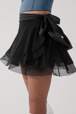 Juliet Wrap Skort - Black -Quality Sport Wear JulietBalletSkort Black H1009 3444 Edit
