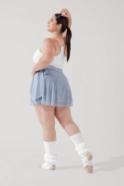 Juliet Wrap Skort - Blue Storm -Quality Sport Wear JulietBalletSkort BlueStorm H1009 3875 Edit
