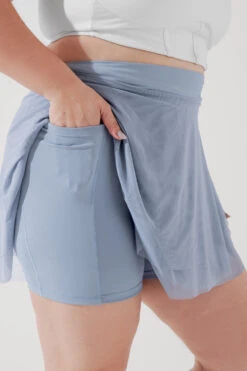 Juliet Wrap Skort - Blue Storm -Quality Sport Wear JulietBalletSkort BlueStorm H1009 3951 Edit