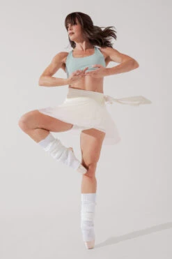 Juliet Wrap Skort - Coconut Cream 20 Juliet Wrap Skort - Coconut Cream -Quality Sport Wear JulietBalletSkort CoconutCream H1009 2859 Edit