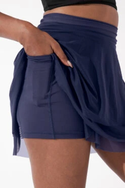 Juliet Wrap Skort - Peacoat Navy -Quality Sport Wear JulietBalletSkort PeacoatNavy H1009 3717 Edit