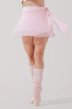 Juliet Wrap Skort - Petal Pink -Quality Sport Wear JulietBalletSkort PetalPink H1009 3255 Edit