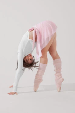 Juliet Wrap Skort - Petal Pink -Quality Sport Wear JulietBalletSkort PetalPink H1009 3269 Edit