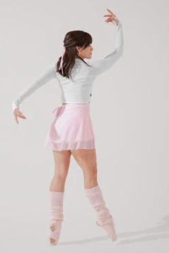 Juliet Wrap Skort - Petal Pink -Quality Sport Wear JulietBalletSkort PetalPink H1009 3312 Edit