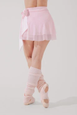 Juliet Wrap Skort - Petal Pink -Quality Sport Wear JulietBalletSkort PetalPink H1009 3344 Edit