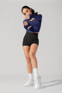 Bow Back Long Sleeve - Dark Navy -Quality Sport Wear June7POPFLEXPhotoshootArleneOutfit20440 Edit 1 4f43cdea c450 4f1b b54a c84121d61afa