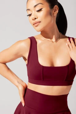 Corset Bra - Crimson -Quality Sport Wear June7POPFLEXPhotoshootArleneOutfit21368 Edit