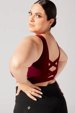 Corset Bra - Crimson -Quality Sport Wear June7POPFLEXPhotoshootArleneOutfit21399 Edit