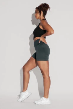 Supersculpt™ Seamless Midi Shorts - Magical Forest -Quality Sport Wear Let sGoCropTop Black SSShorts MagicalForest 1481 Edit