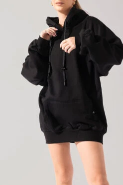 Long Cloud Hoodie - Black -Quality Sport Wear Long Cloud Hoodie Black B1002 0350 Editcopy