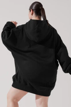 Long Cloud Hoodie - Black -Quality Sport Wear LongCloudHoodie Black B1002 2668 Edit