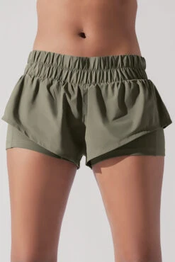 Low Rise Supershort™ - Rustic Olive -Quality Sport Wear LowWaistedSupershort RusticOlive D1003 0115 Edit 1