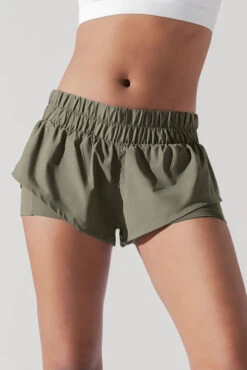 Low Rise Supershort™ - Rustic Olive -Quality Sport Wear LowWaistedSupershort RusticOlive D1003 0118 Edit 1