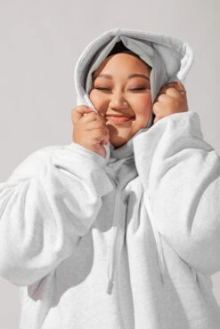 Long Cloud Hoodie - Light Heather Grey 19 Long Cloud Hoodie - Light Heather Grey -Quality Sport Wear NOORoutfit1 40556 Edit