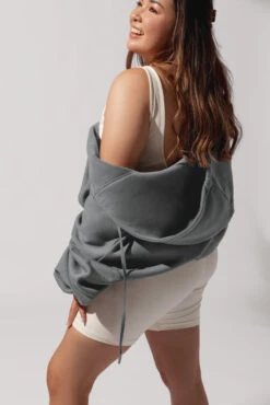 Zip Cloud Hoodie - Smoke -Quality Sport Wear OPF0876 Edit