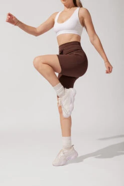 Cargo Biker Short With Pockets (Pet Hair Resistant) - Carob -Quality Sport Wear OPF1528