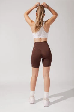 Cargo Biker Short With Pockets (Pet Hair Resistant) - Carob -Quality Sport Wear OPF1542