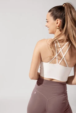 Celeste Mesh Crop Bralette - Coconut Cream -Quality Sport Wear OPF1706 Edit 7d139d03 1f4f 40c1 9f40 4e4ad8276d87