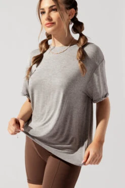 Perfect Boyfriend Tee - Heather Grey -Quality Sport Wear OPF1833 Edit fb99e92d d852 4ed0 9122 e9a4fae13453